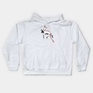 Creepy Unicorn Art Kids Hoodie